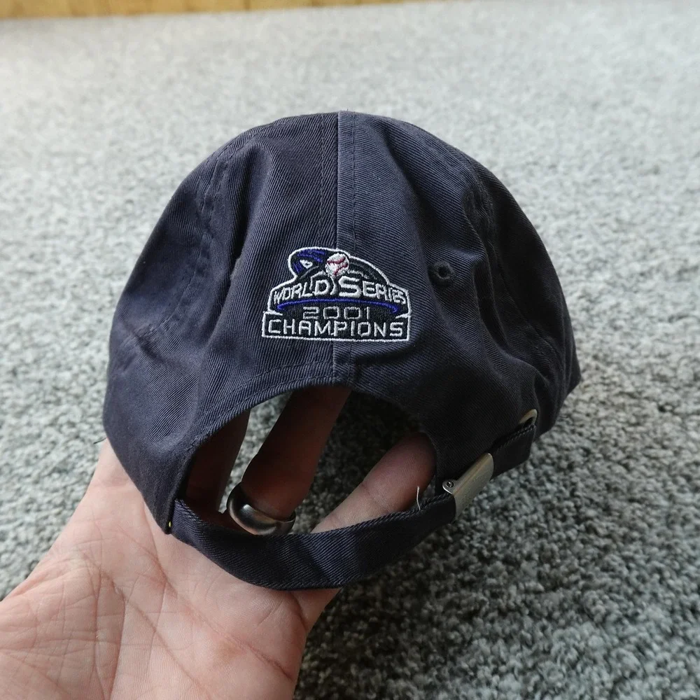 VTG Arizona Diamondbacks Hat Cap Mens One Size Blue Baseball New Era Strap‎ Back